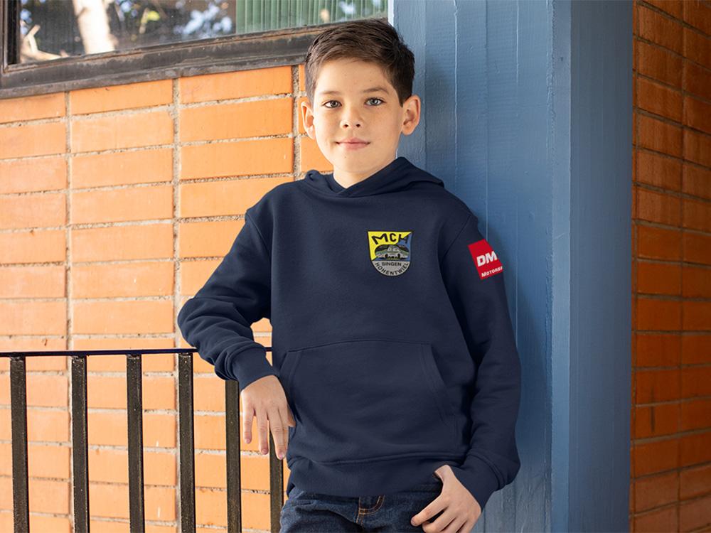 Preview: MCH Singen Trial Logo Hoody KINDER dunkelblau 2